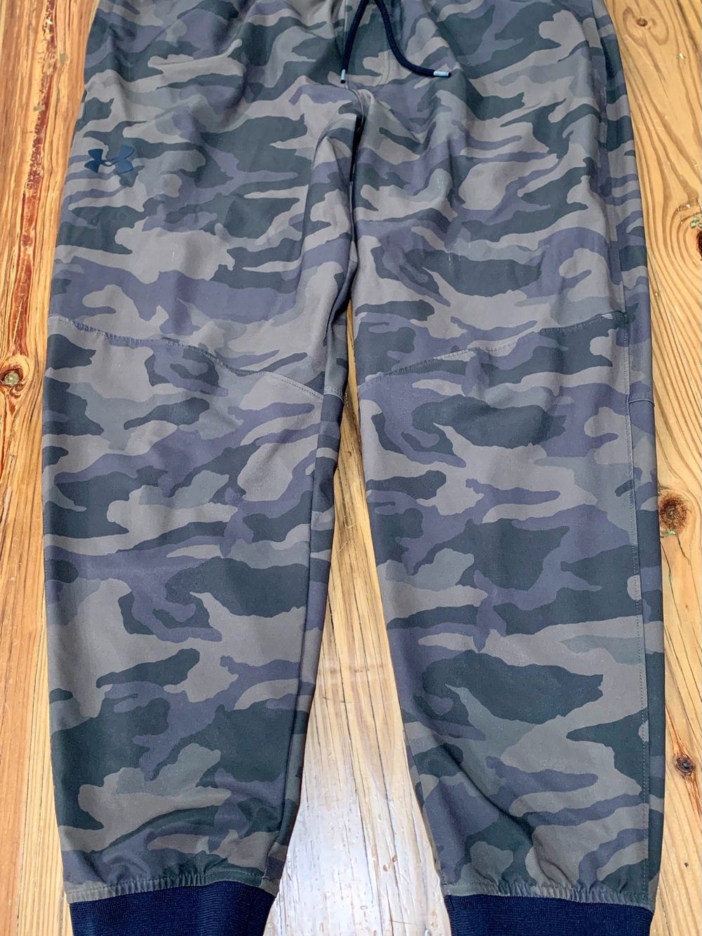 Under Armour Joggers Men 2XL UA Sportstyle Elite Printed Green Camo Stretch Pant